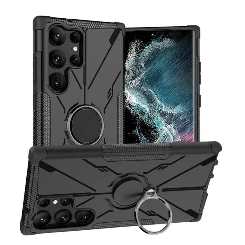 

For Samsung Galaxy S23 Ultra 5G Case For Galaxy S23 Ultra Cover 6.8 Inch Shockproof Armor PC Protective Bumper For S23 Ultra