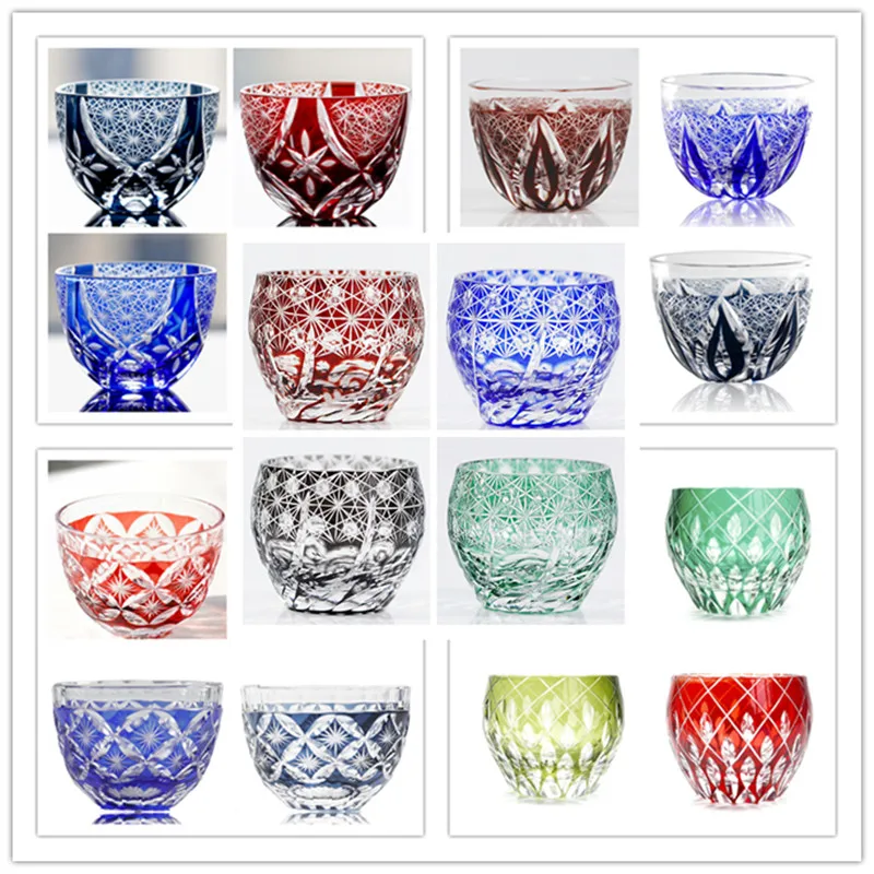 

1pcs Japanese Hand Mug/Crystal Whisky Glass Cuparved Cup/Wine Scotch Bourbon Cocktail/Whisky Tumbler