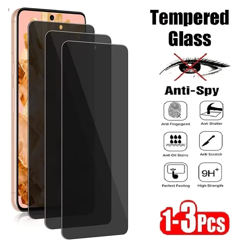 1-3Pcs Privacy Tempered Glass Screen Protector Anti-Spy for OPPO A12 A31 A91 F11 A9X A57 Reno 3 3A A91 GLobal RX17 Neo AX7 Pro