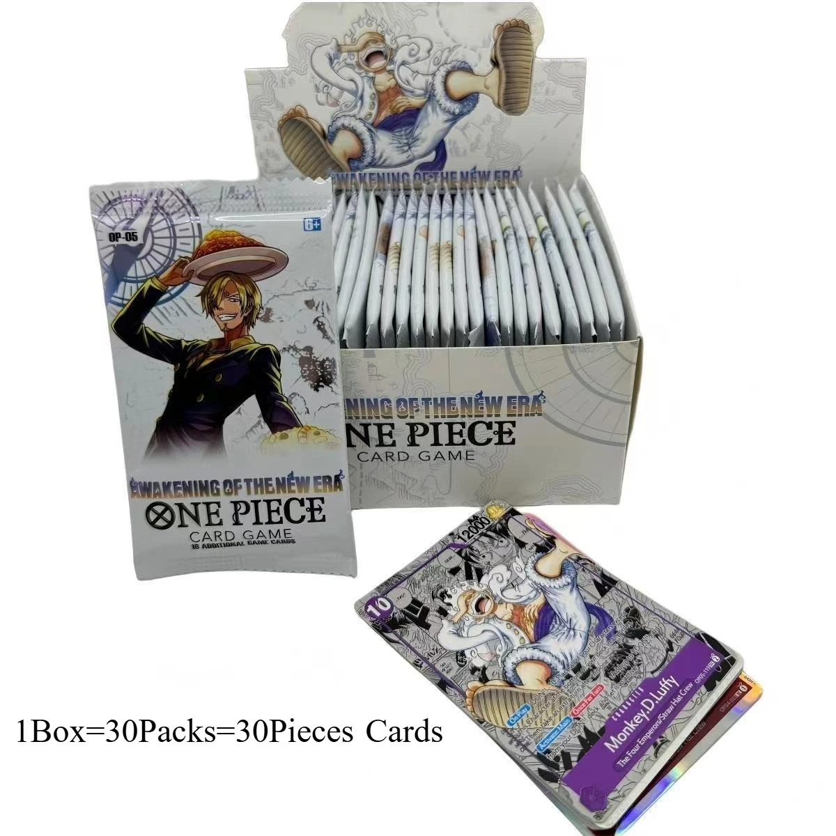 New 300Pcs/Box English One Piece TCG OP-05 Awakening of the New