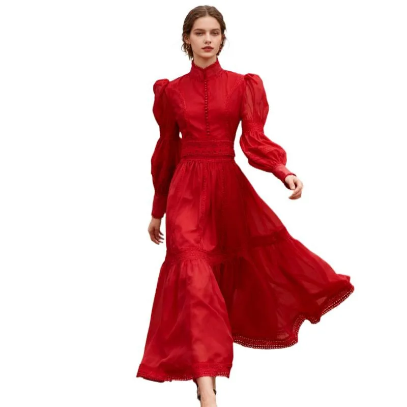 n Sweet Holiday New Sle Long Lace Trim Slim Fit Evening Dr Nine Colors High Waist Gown for Mid-aged Women