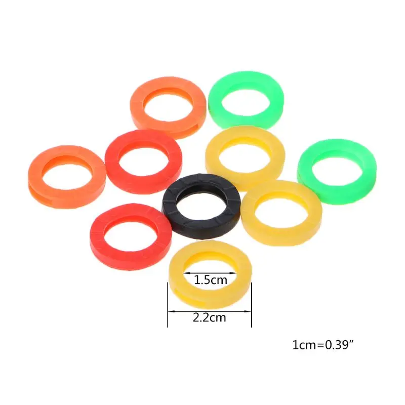 10 Pcs for Key Caps Covers Tags for Key Identifier Coding Rings in Assorted Colors Label Tags for Standard Round Ho DropShipping