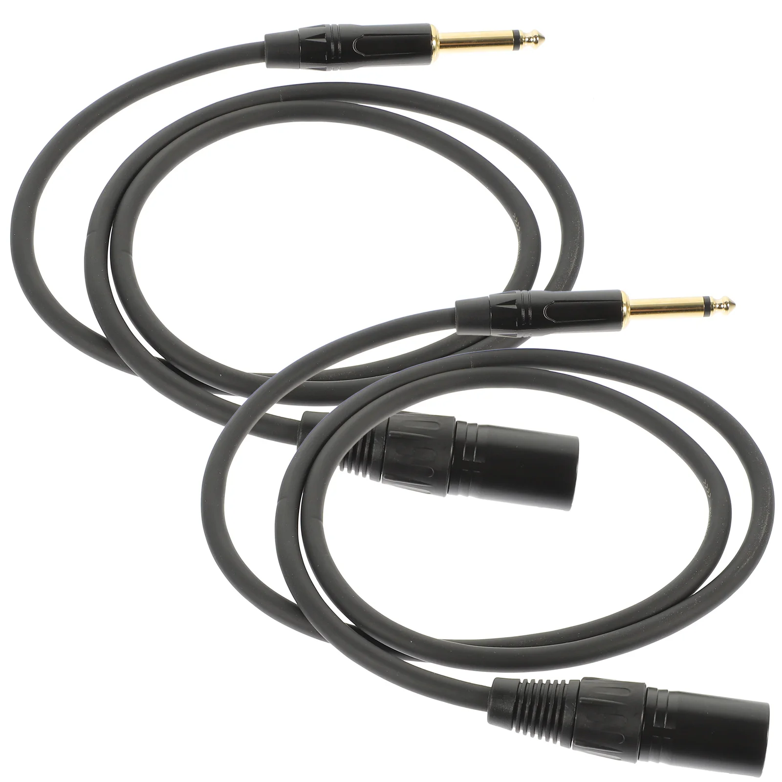 

2pcs Xlr Patch Microphone Adapter 6.35Mm To Xlr Converter High Fidelity Cable Short Mic Cable For Mixing Console Studio