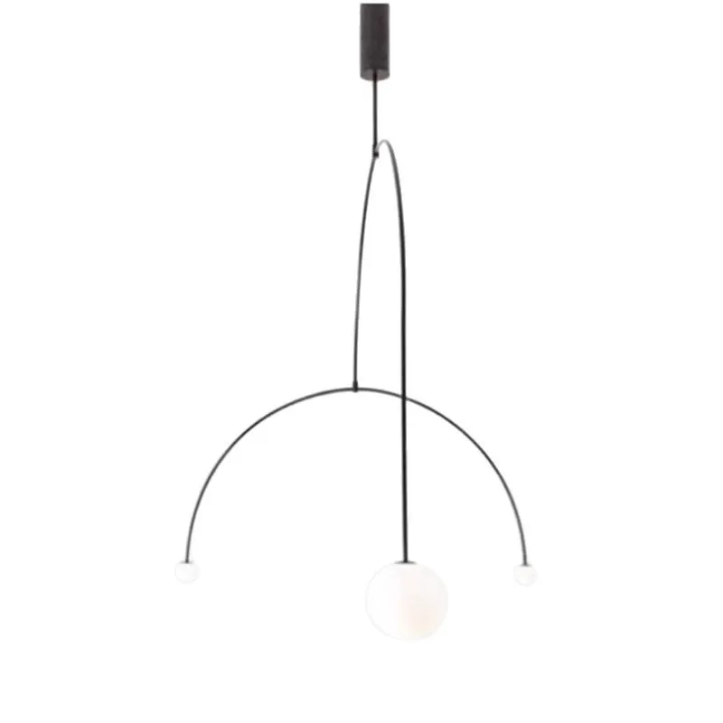 

Designer living room background wall chandelier Nordic minimalist bedroom bedside fashion store restaurant bar geometric