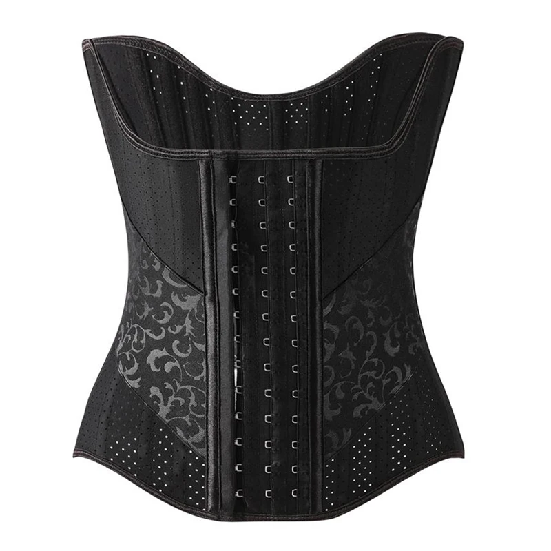 

Latex Waist Trainer Corsets for Women 25 Spiral Steel Boned Breathable Underbust Corsets and Bustiers Body Shaper Waist Cinchers