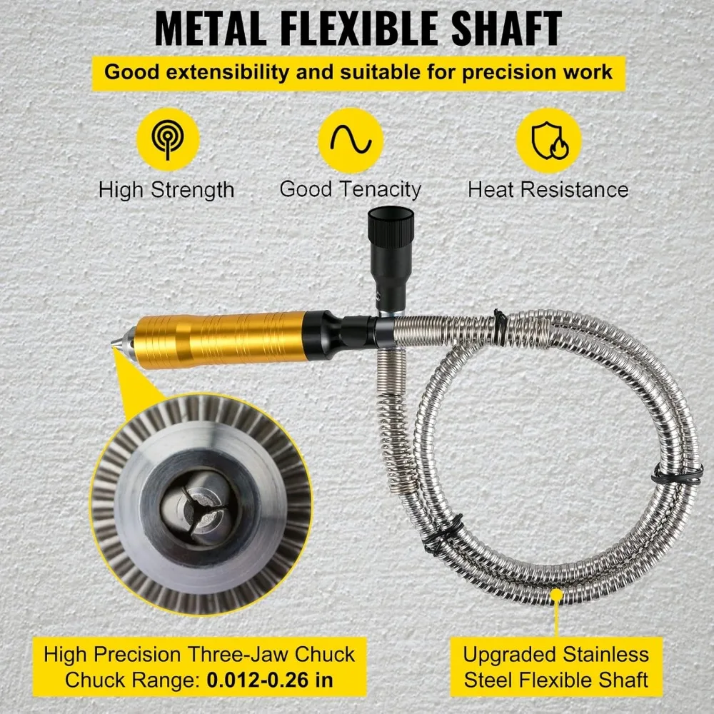 Utensile rotante 780 W con velocità variabile 500-23000 giri/min, mandrino da 1/4 di pollice e pedale a velocità regolabile per intaglio e molatura