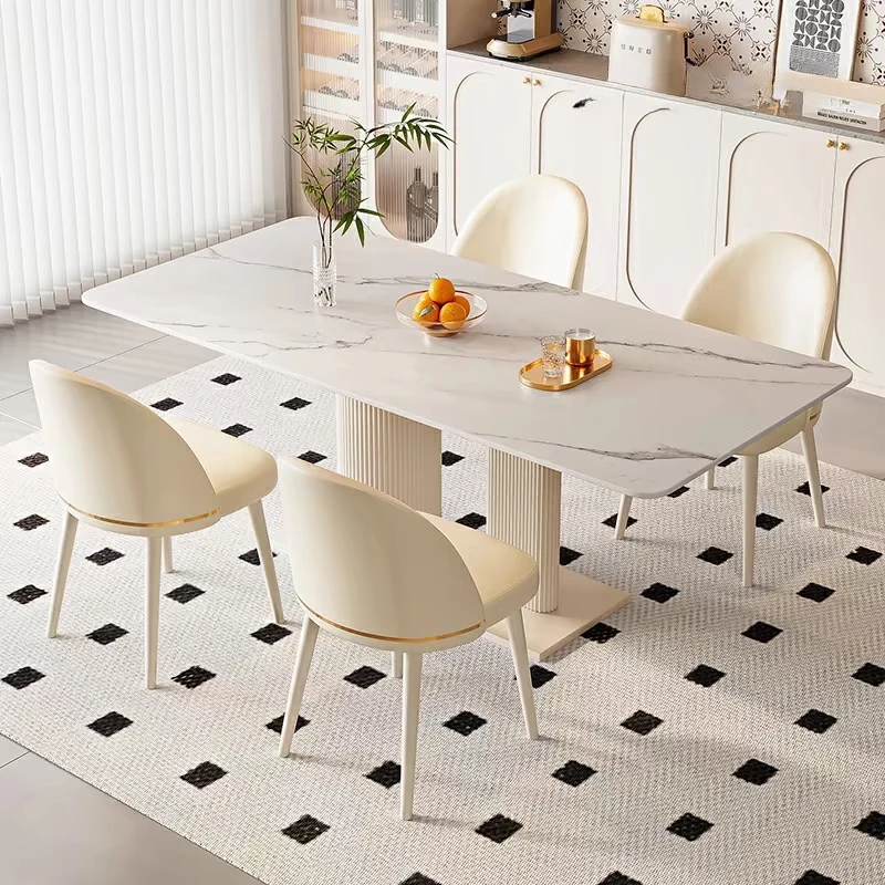 

Скандинавский современный ресторан, экономия места для конференций, обеденный стол, круглая выдвижная кухня, удобная мебель Mesas De Comedor