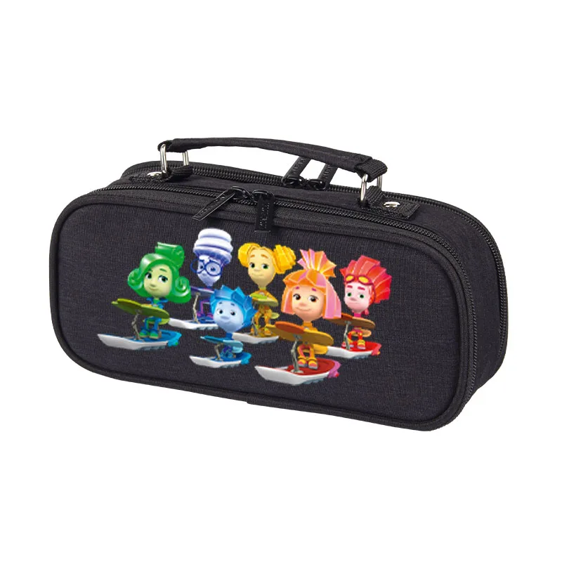 Cartoon the fixies Student Pencil Case NEW Children Multi Layer Large Capacity canvas Stationery Box Stationery Storage Bag