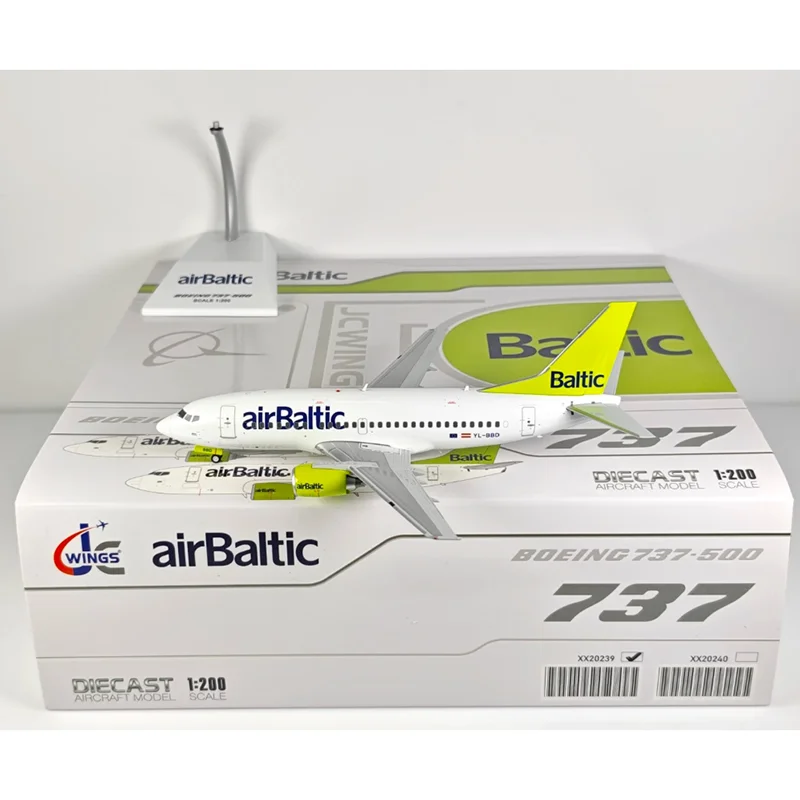 

JC Wings Diecast 1/200 Scale Baltic Air B737-500 YL-BBD Alloy Aircraft Model Collection Decorative Ornaments Gift Toys