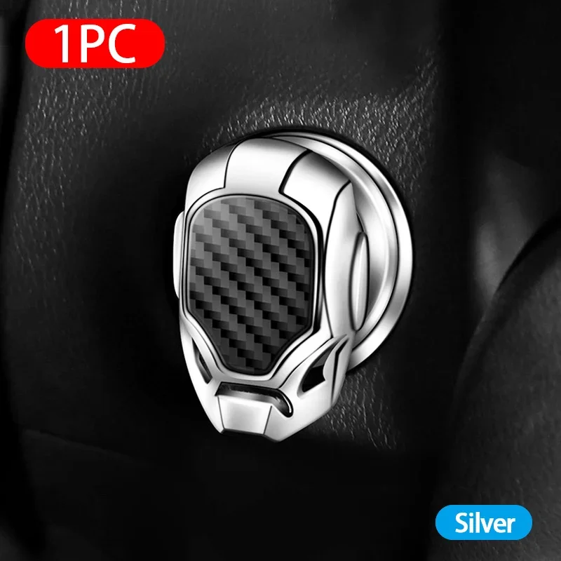 Car Ignition Start Switch Protective Cover Onekey Start Stop Button Cover Engine Car Interior Decoration Motorcycle StartRing view 6