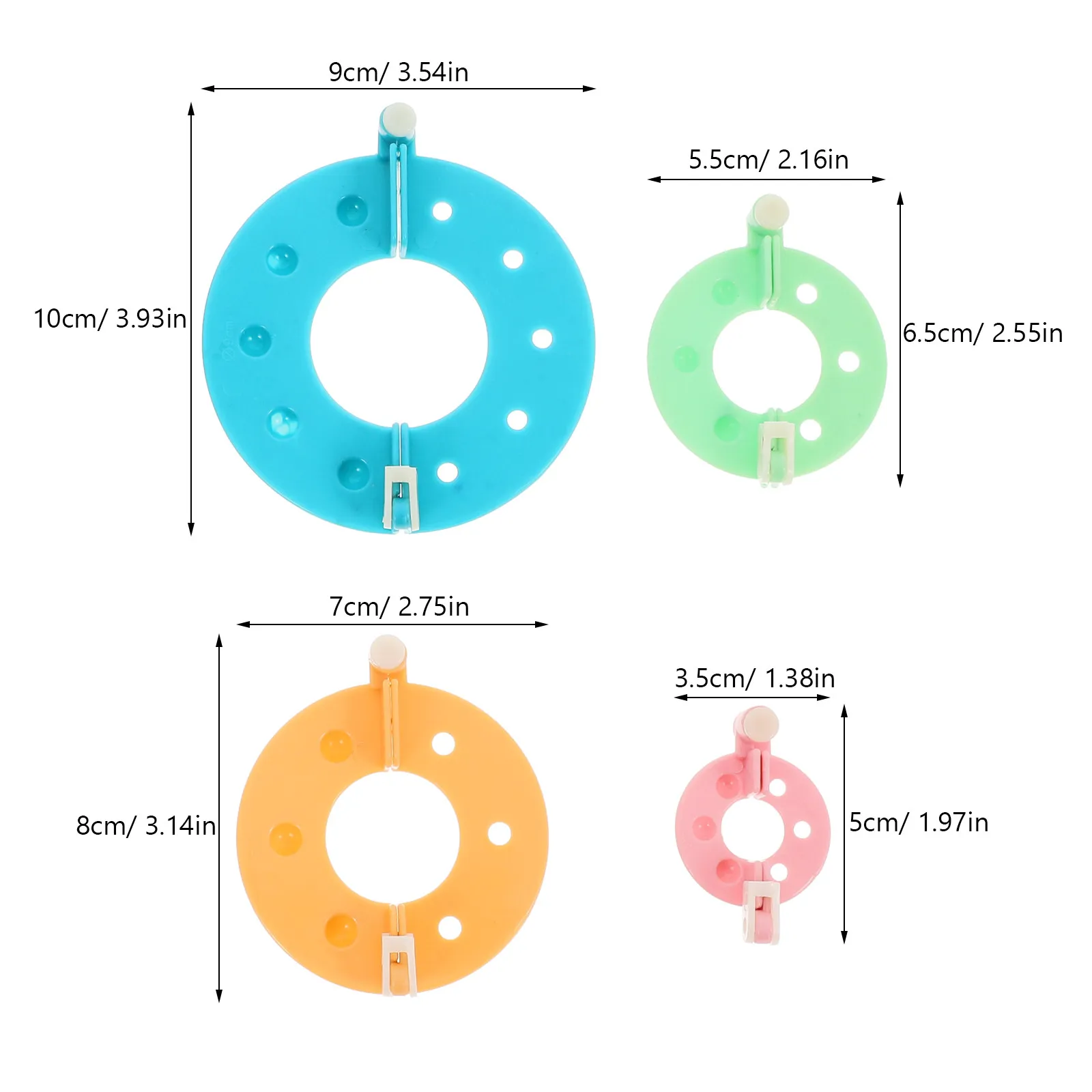 1Set Reusable Plastic Pompom M - огляд і ціна Pom Pom Maker Tool