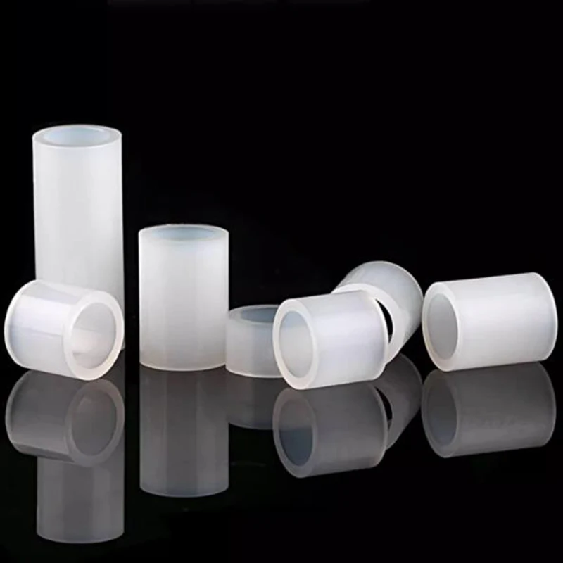 Coluna reta de plástico nylon, isolamento, resistente ao desgaste, manga do eixo, bucha alta parafuso, gaxeta grossa Pad, coluna M3.2, 100 pcs, 200pcs