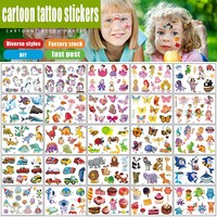 12 Pack Fake Tattoo Stickers Cartoon Temporary Tattoos Kids Arms DIY Body Art Cartoon Collection Mermaid Unicorn Animals