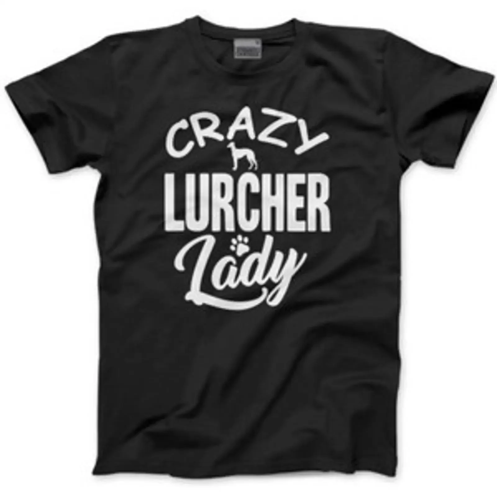 Crazy Lurcher Lady Hund Welpe Haustier Geschenk T Shirt vintage Washed designer clothes graphic Casual Stylish streetwear