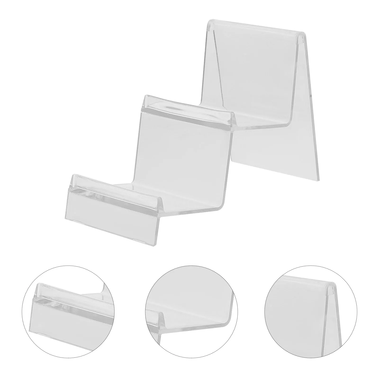 Transparent Wallet Display Stand Multi-Layer Acrylic Purse Holder Stand for Retail Stores Malls Supermarkets Handbag Organizer