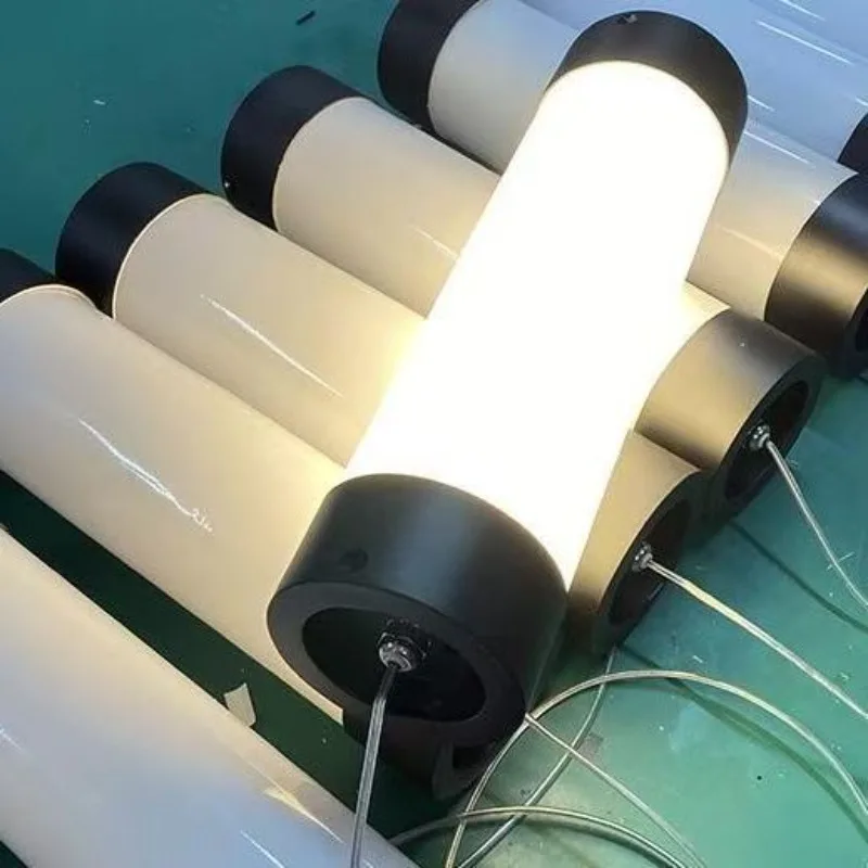

1pc Big LED Round Polycarbonate Lamp Tube 360 Degree Full Body Light Diffusion Acrylic Decorative Lamp Shade
