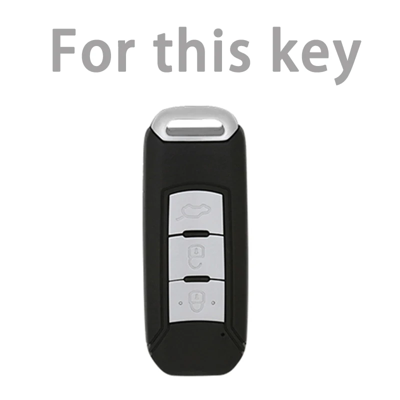 Gold Edge Car Remote Key Case Cover Shell Fob For GAC Trumpchi GS GA3 GA3S GA5 GA6 GS4 GS8 GS5 GS3 GA4 Keychain Auto Accessories