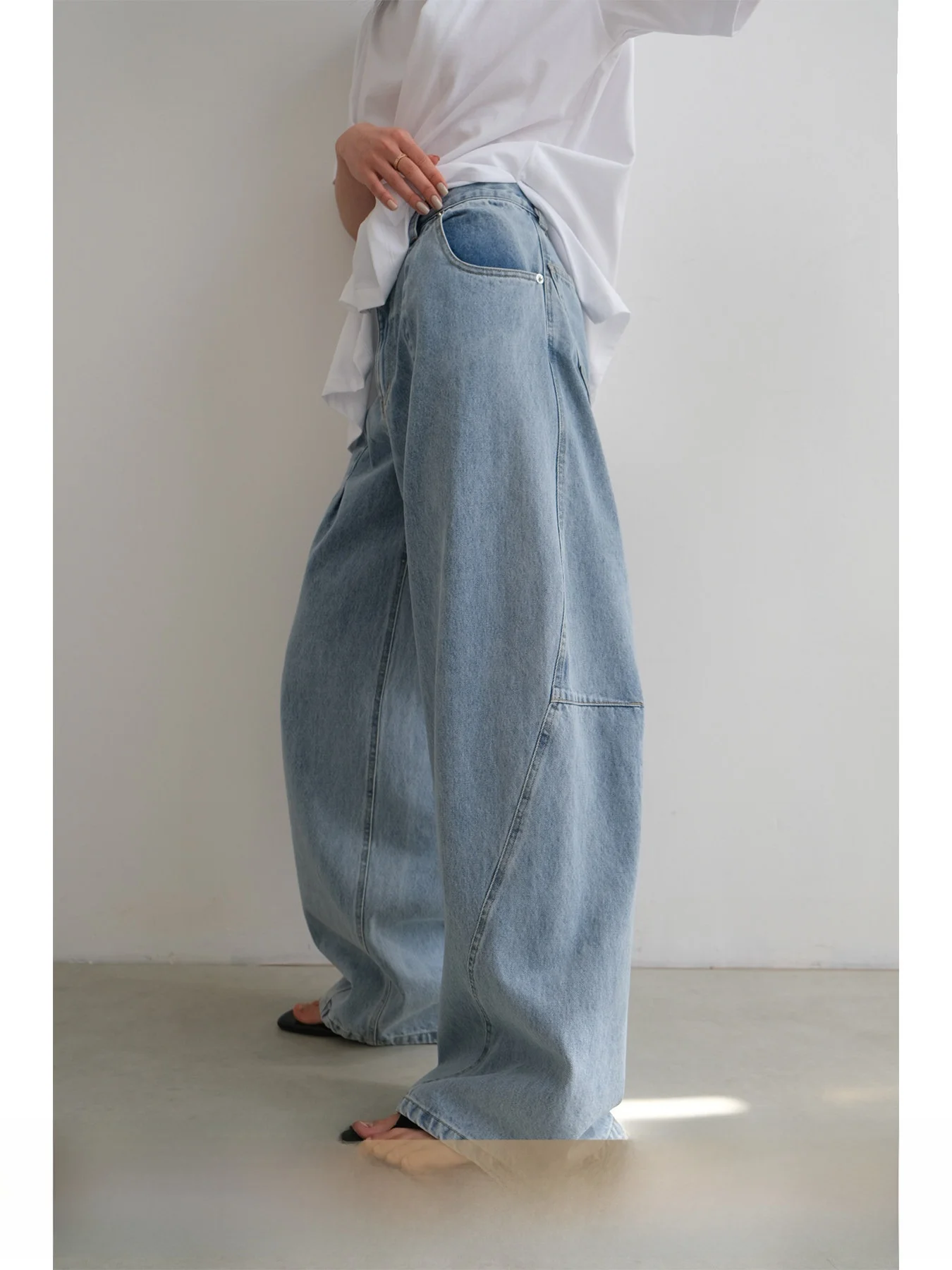 

3D Tailored Long Jeans Women's High Waist Denim Pants Spring Season Fashion Outerwear Ladies' Premium Quality Jeans