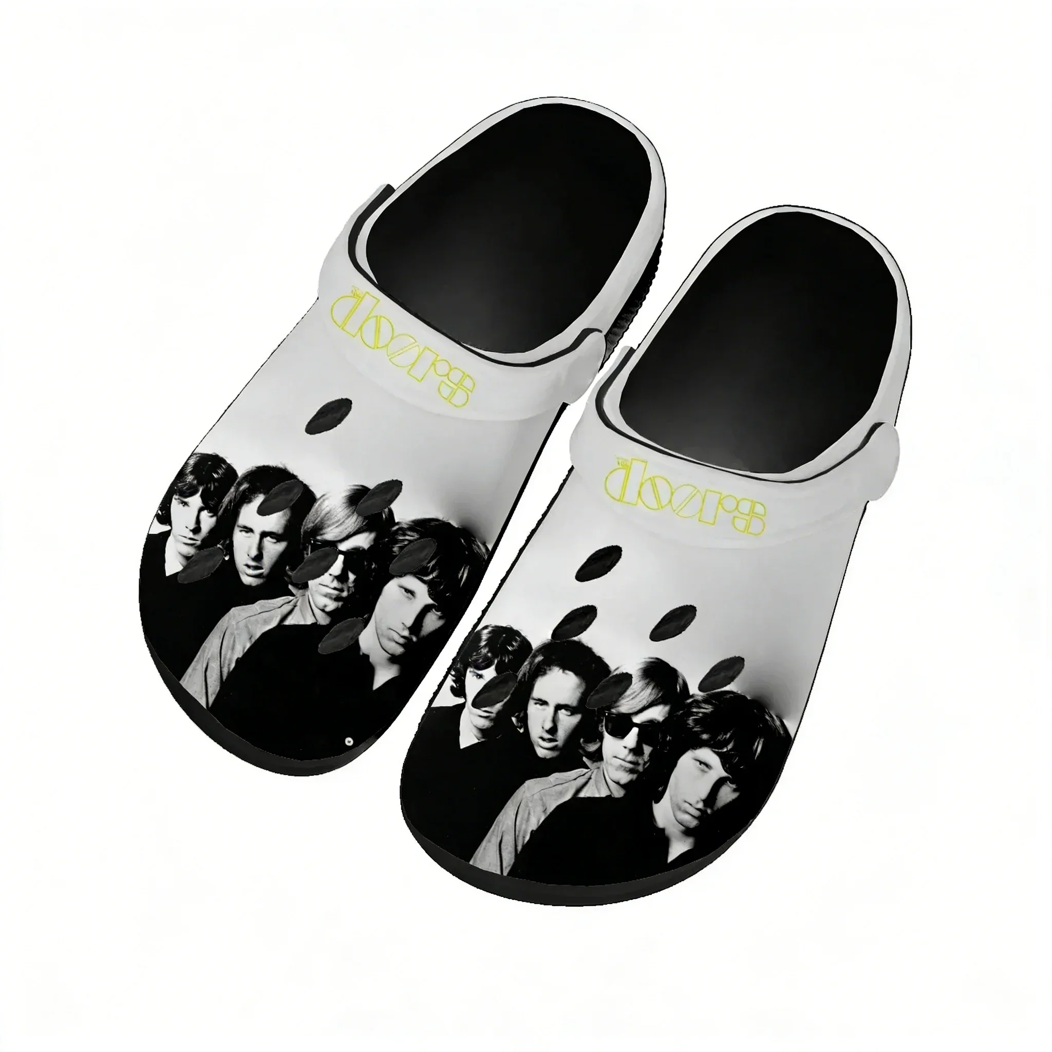 

The Doors Cats Water Shoes Mens Womens High Quality Fashion Home Garden Clogs Customizd Sandals Beach Breathable Hole Slippers