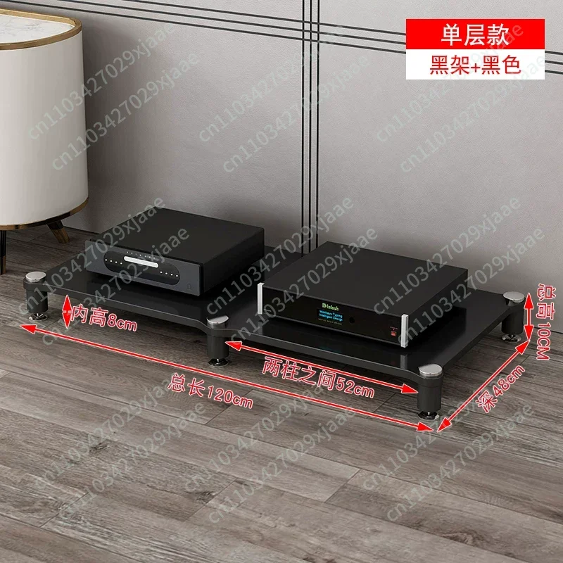 Multilayer Amplifier Rack Amplifier Cabinet Home Theater Equipment Cabinet Audio Shock Absorber Foot Staple Shelf