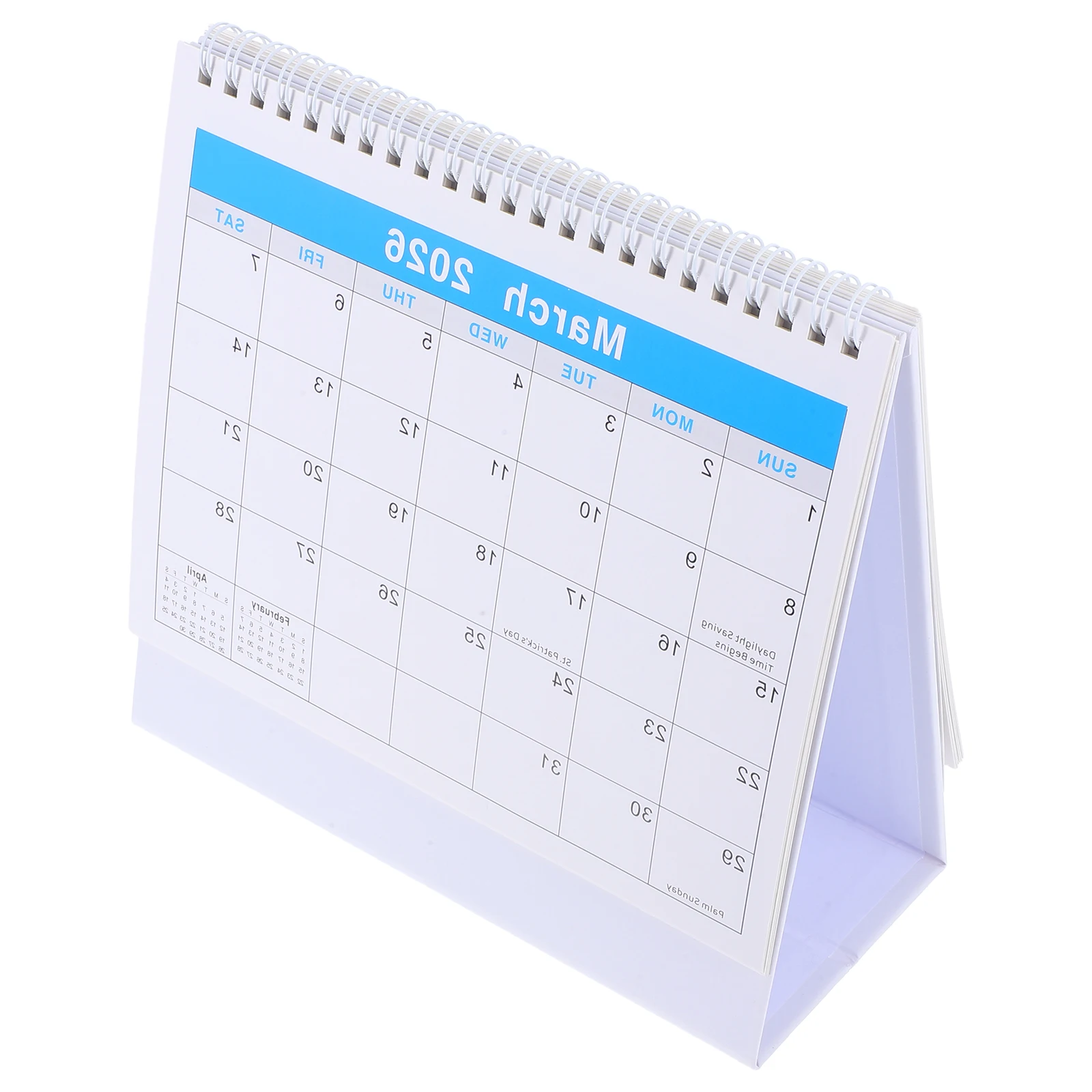2026 Desk Calendar Large Monthly Planner Double Wire Binding Sturdy Paper 360 Degree Flipping Daily Desktop Calendar For Office