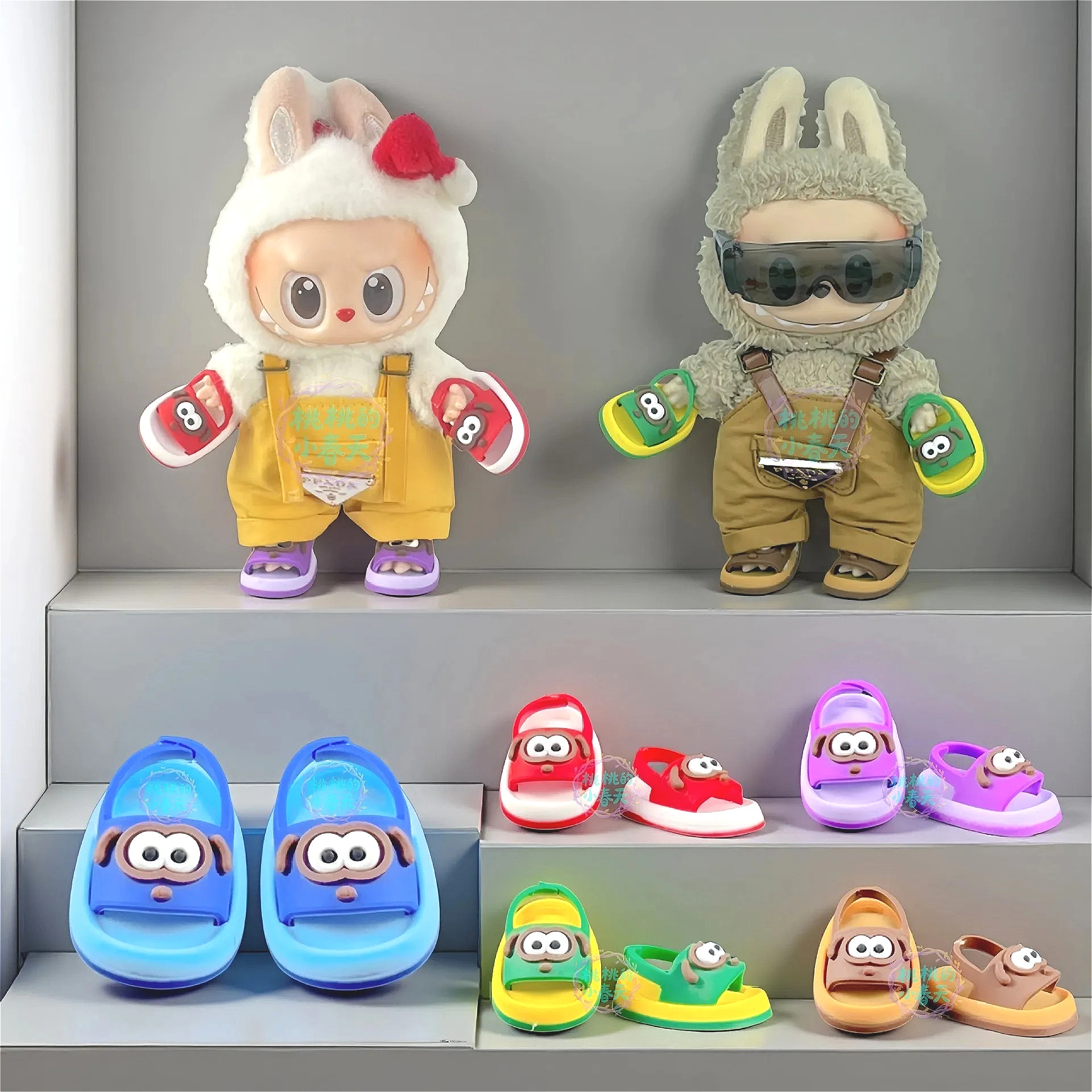 

Stand-up-dog Head Cool Shoes for Labubu 3.0 Replacement Accessories 15/17cm Dolls Can Wear