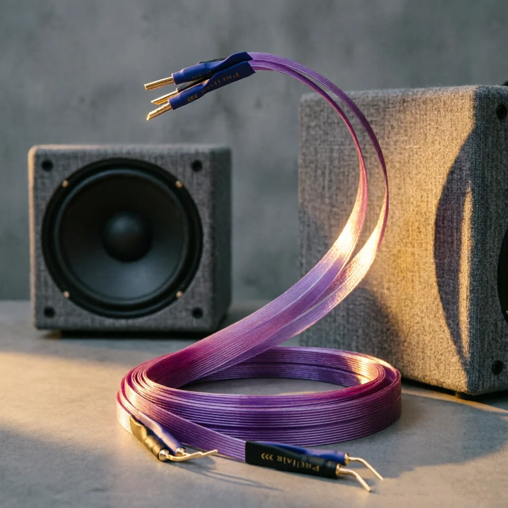 HiFi Audiophile Grade Speaker Cable 27.7mm – Double-Layer Microspace Insulation for Ultra-Low Capacitance & Transient Response,