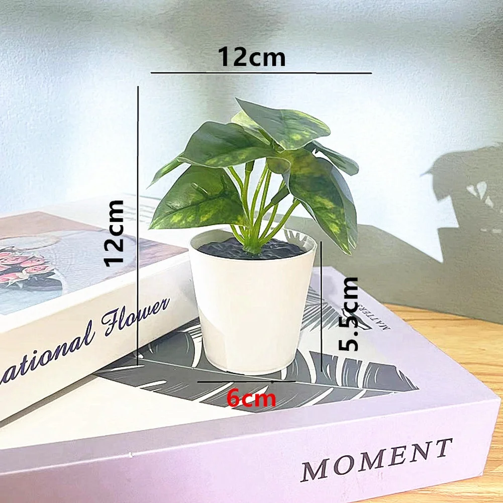 Small Simulation Potted Plant Faux Succulent Desktop Decoration For Living Room Bedroom Home Ornaments Floral Decor
