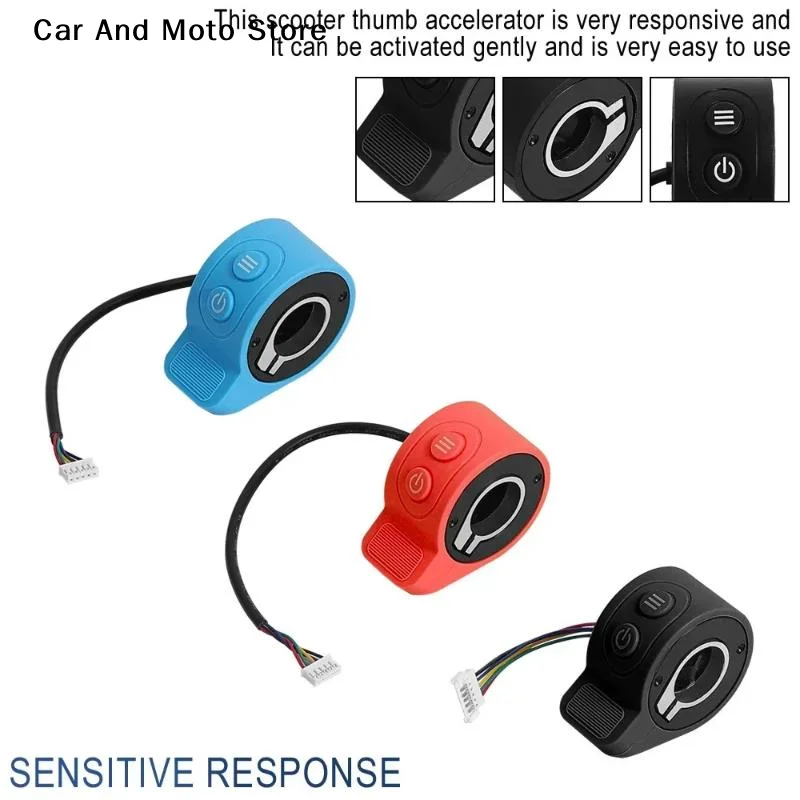 

【CMO】Electric Scooter Finger Throttle Accelerator Speed Controller With Headlight Switch Button ForHX X6 X7 Scooter Accessories