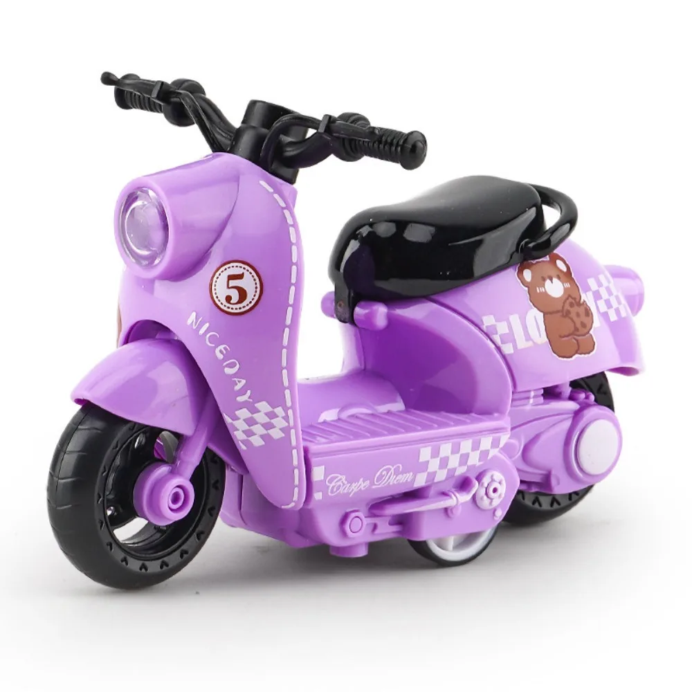 Miniature Alloy Motorcycle Model Inertia Vehicle Simulation Motorcycle Mini Crafts Motorcycle Pull Back Home Decoration