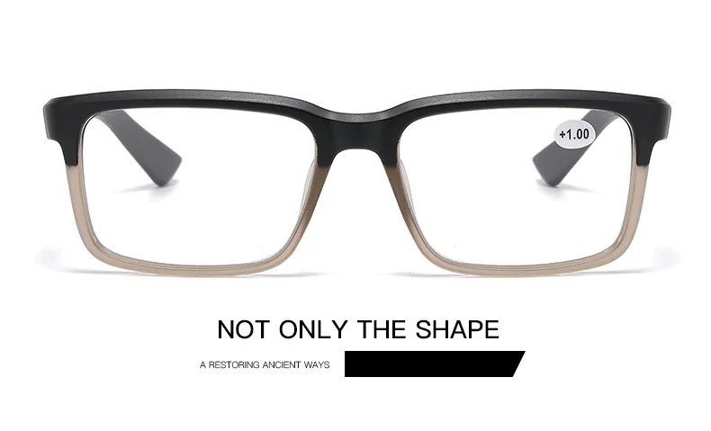 Männer Lesebrille Anti Blaues Licht PC Platz Retro Frauen Presbyopie Brille Widerstehen Müdigkeit Lesen Linsen mit Rezept + 1 + 1,5 + 2 – Detail 2