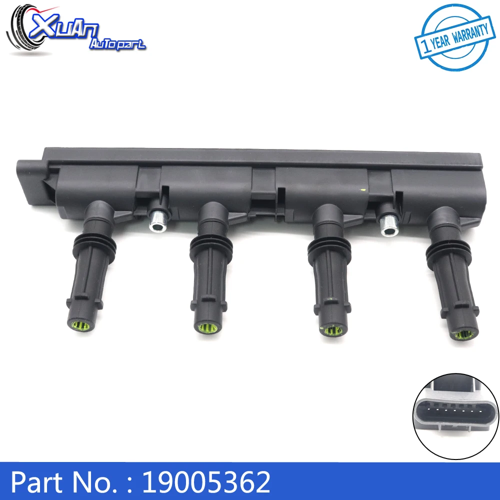 XUAN High Quality Ignition Coil 19005362 For BUICK ENCORE CADILLAC ELR CHEVROLET CRUZE CRUZE LIMITED SONIC TRAX VOLT 1.2L 1.4L