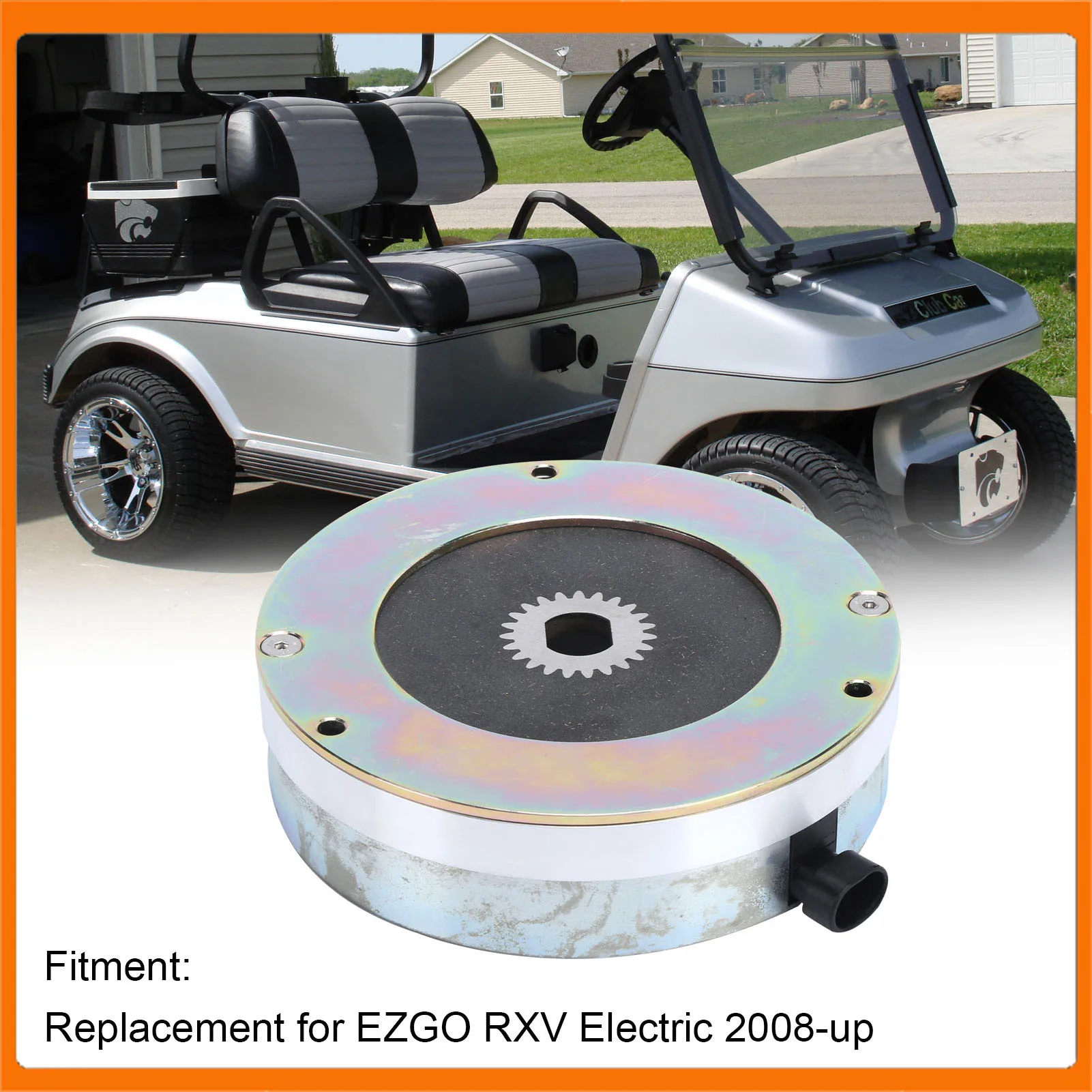 Car Electric Motor Brake 610065 Steel Alloy Replacement for EZGO RXV Electric 2008‑up  Car Motor Brake Motor Brake Replacement