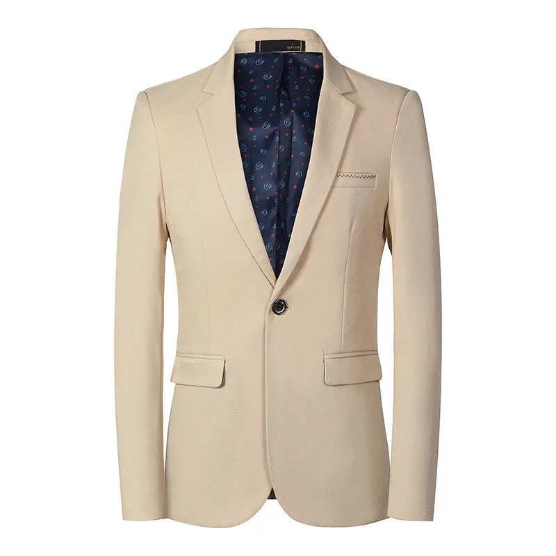 Costumes Slim décontractés d'affaires pour hommes, blazers de qualité combinée, vestes pour hommes, vêtements de cérémonie, printemps, automne, nouveau