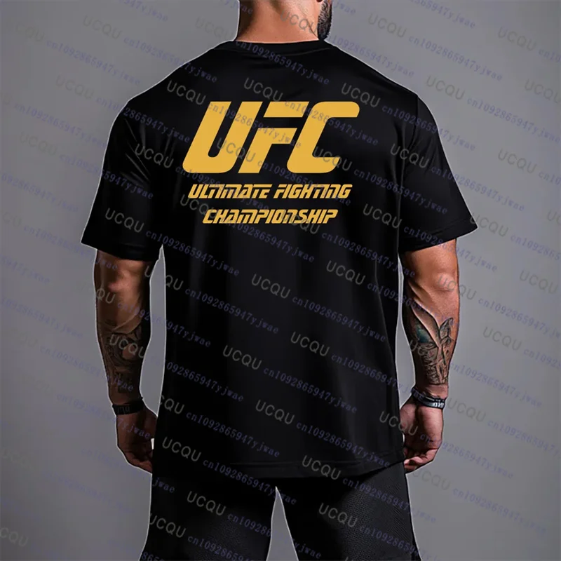 UFC القتال الملاكمة التي شيرت صيف جديد ثلاثية الأبعاد طباعة الجولة الرقبة تي شيرت رجالي عادية تنفس كبيرة الحجم سريعة الجافة قمة الموضة الرياضية