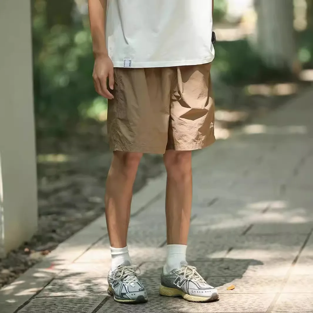 Summer Outdoor Mountain Series Men's Short Pants Quick Dry Loose Embroidery Casual Beach Five-Point Pants Polyester Fabric
