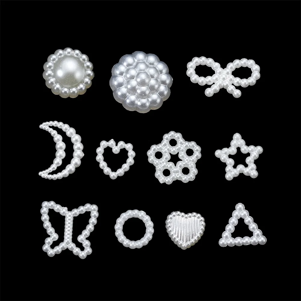 

100Pcs ABS Imitation Pearl Flatback Cabochons High Luster Flat Pearl for DIY Clothing, Shoes, Phone Cases & Jewelry Supplies