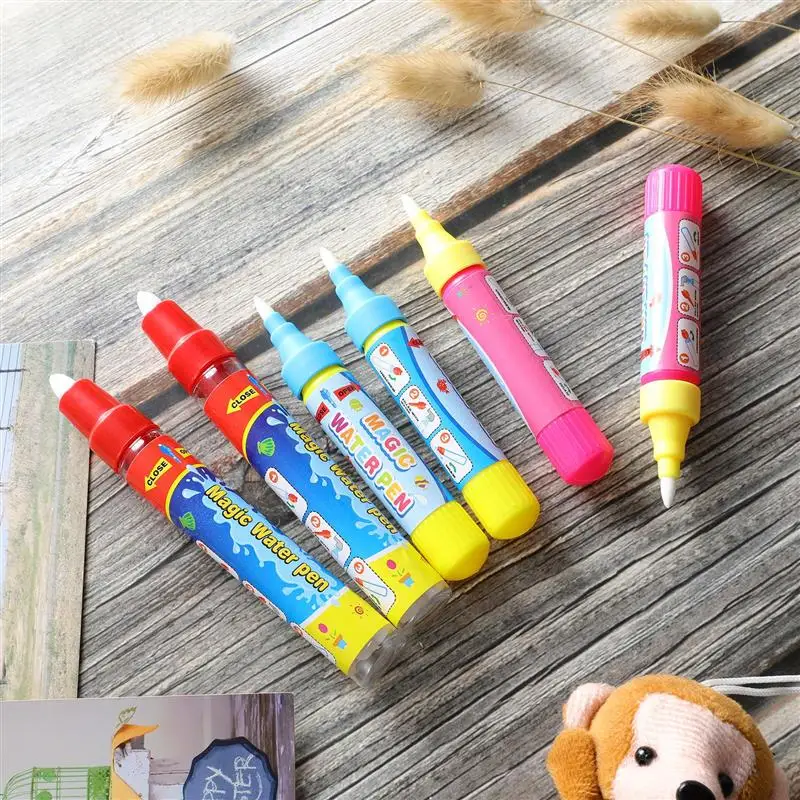 6pcs Water Color Brushing Pens Fillable Paint Pens Watercolor Paint Brush Pens Water Color Pens Watercolor Markers