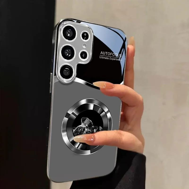 Zaawansowane, zakrzywione etui na telefon ze szkła o wzorze żwiru, odporne na upadki, pasujące do Samsung Galaxy S26 S25 S24 S23 S22 S21 S20 FE/Ultra/Plus — zdjęcie produktu 2