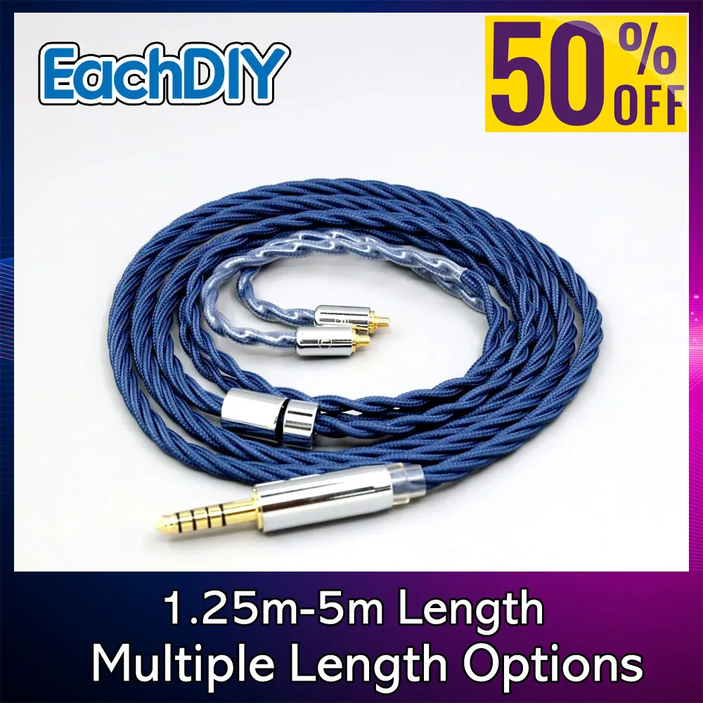 99-純銀occグラフェン合金フルスリーブイヤホンケーブル-dunu-t5-titan-3-t3用-長さ延長mmcx-4芯-8614