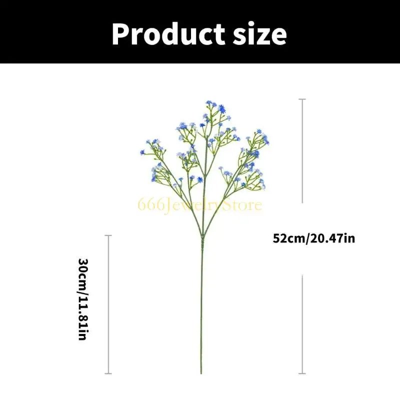 F2TD Gypsophila Flower Corsage Artificial Flower Boutonnieres for Bridesmaids Supply