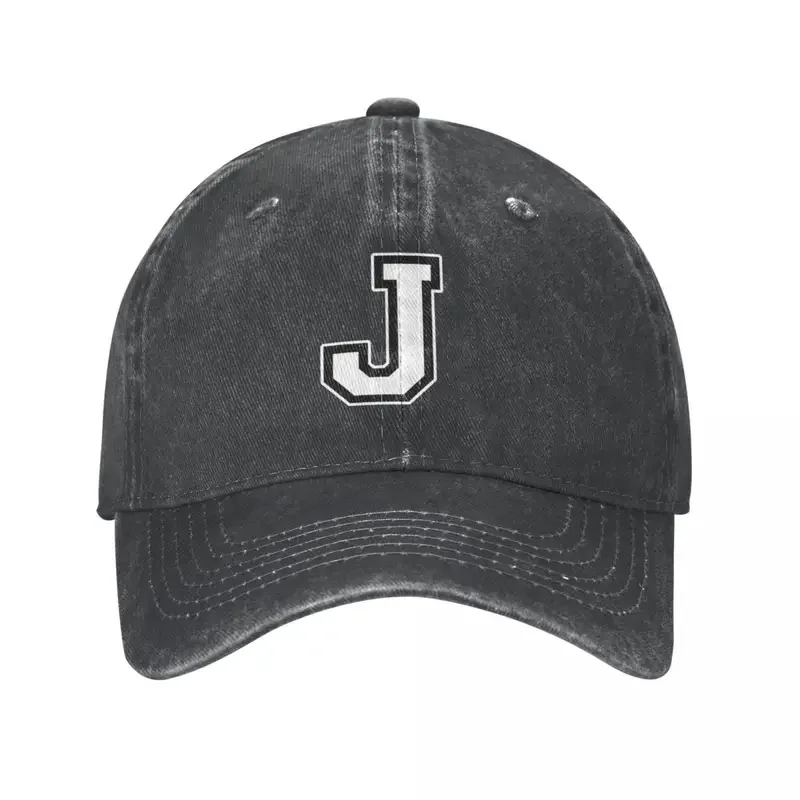 

Y2K White Letter J Hat High-End Retro Washed Baseball Caps Female Classic Denim Activities Adjustable Hats Hip Hop Women Cap