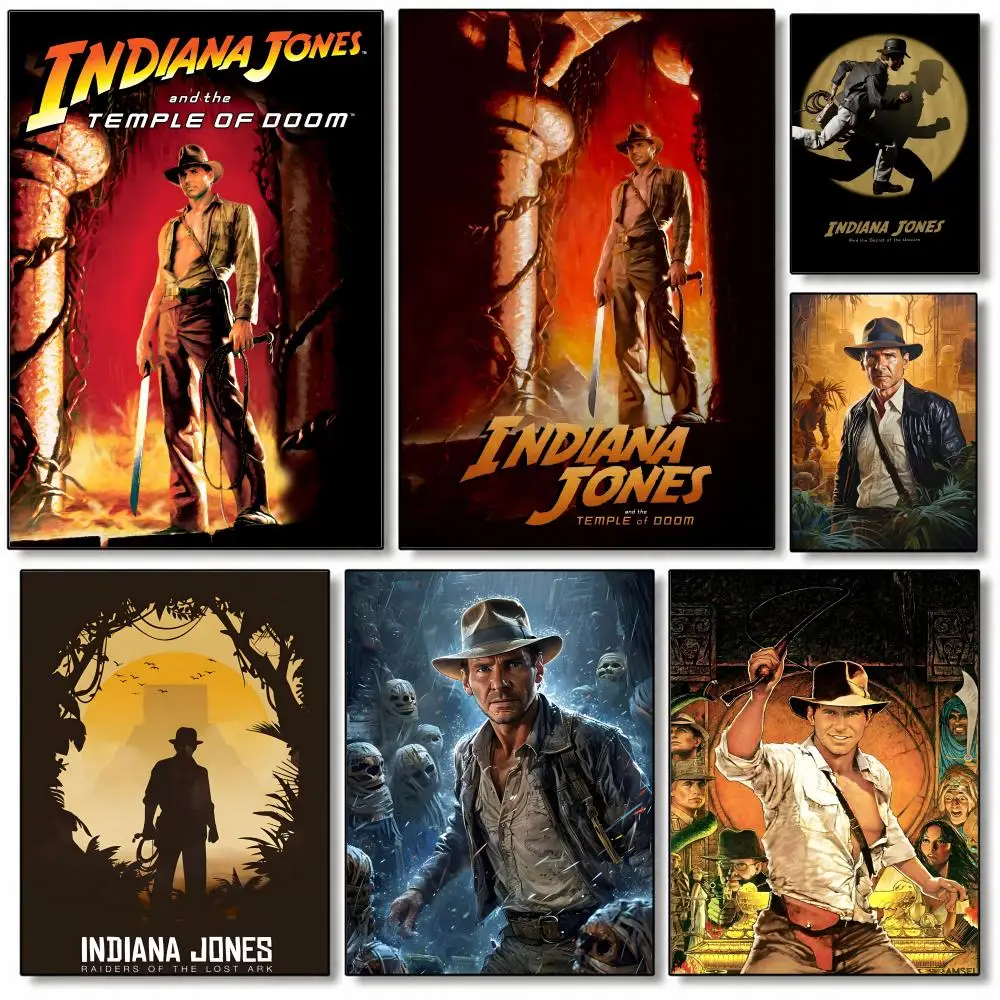 Indiana Jones Classic Movie Series Poster Poster High Quality Wall Art for Home Bedroom Living Hallway Perfect Gift