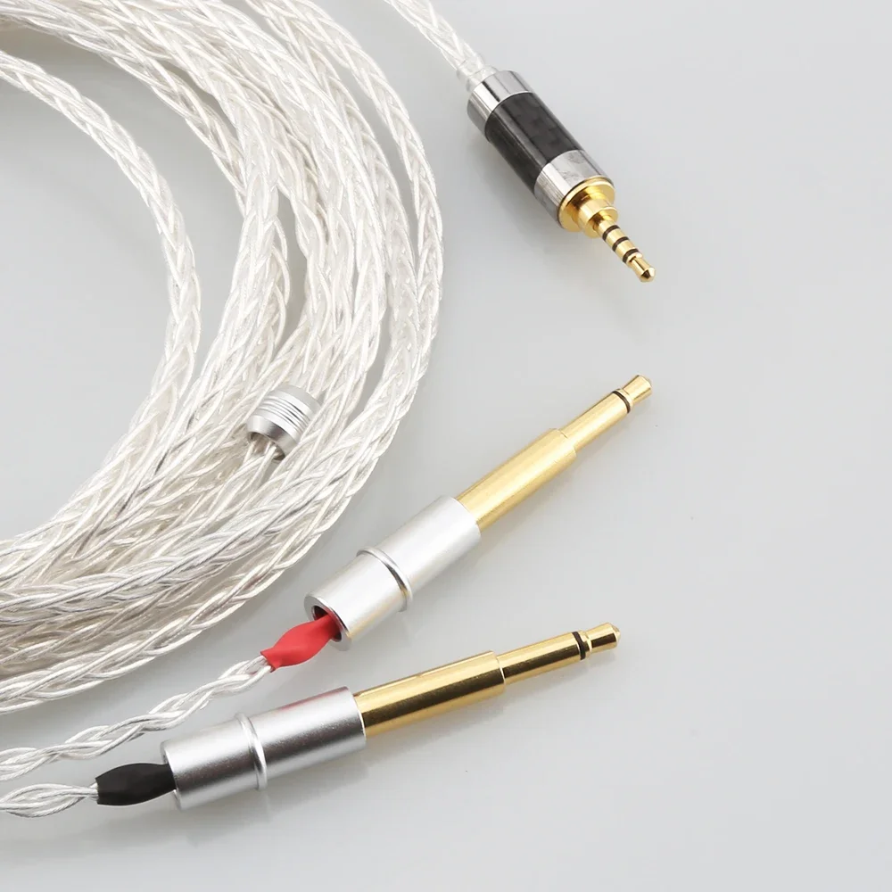 High Quality OCC Silver Plated HiFi Cable with 2.5mm Trrs Balanced Male for MEZE99 Classics 99neo NEO NOIR