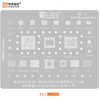 AMAOE BS1/2 BGA Reballing Stencil For Xiaomi Black Shark 1 2 3 3S 4 4S Pro Helo SM8350 SM8250 SM8150 SDM845 IC CPU Tin Plant Net