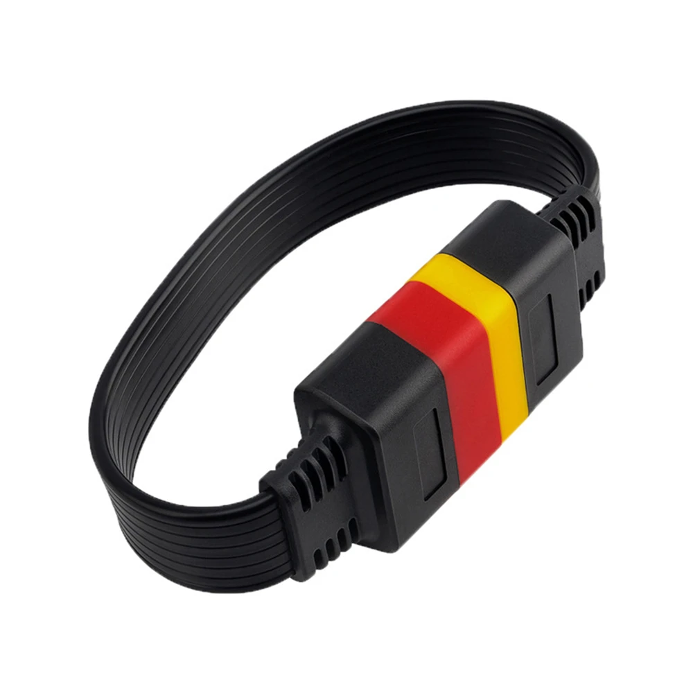 Obd2 obdii تمديد كابل ذكر إلى موصل سالب 16Pin أداة تشخيصية ل ELM327 إطلاق Thinkdiag محول غير قابل للانحناء