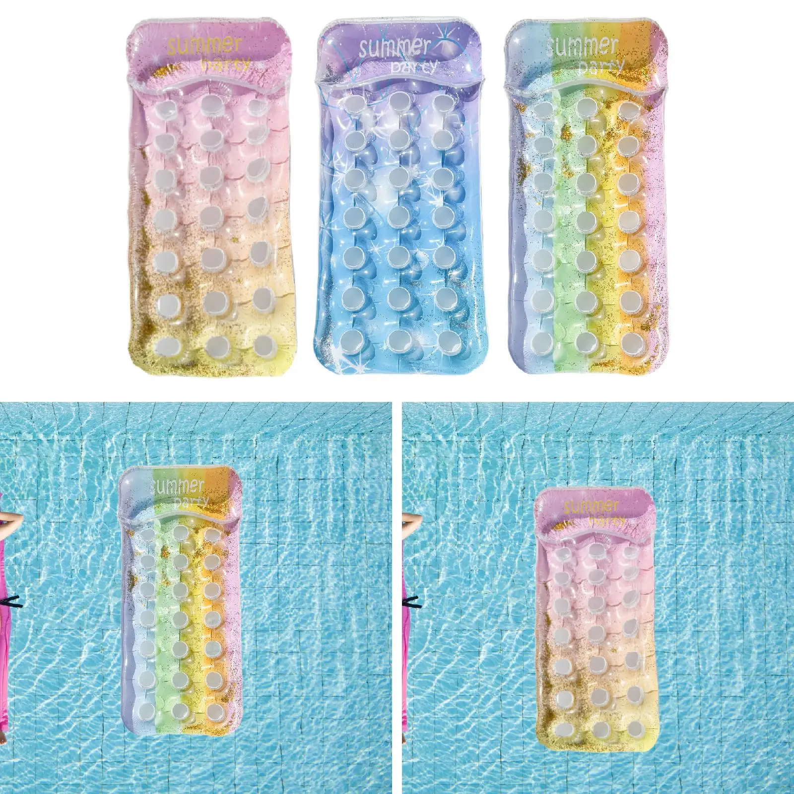 سرير قابل للنفخ لحمام السباحة وحفلات الشاطئ والداخلي والخارجي #1