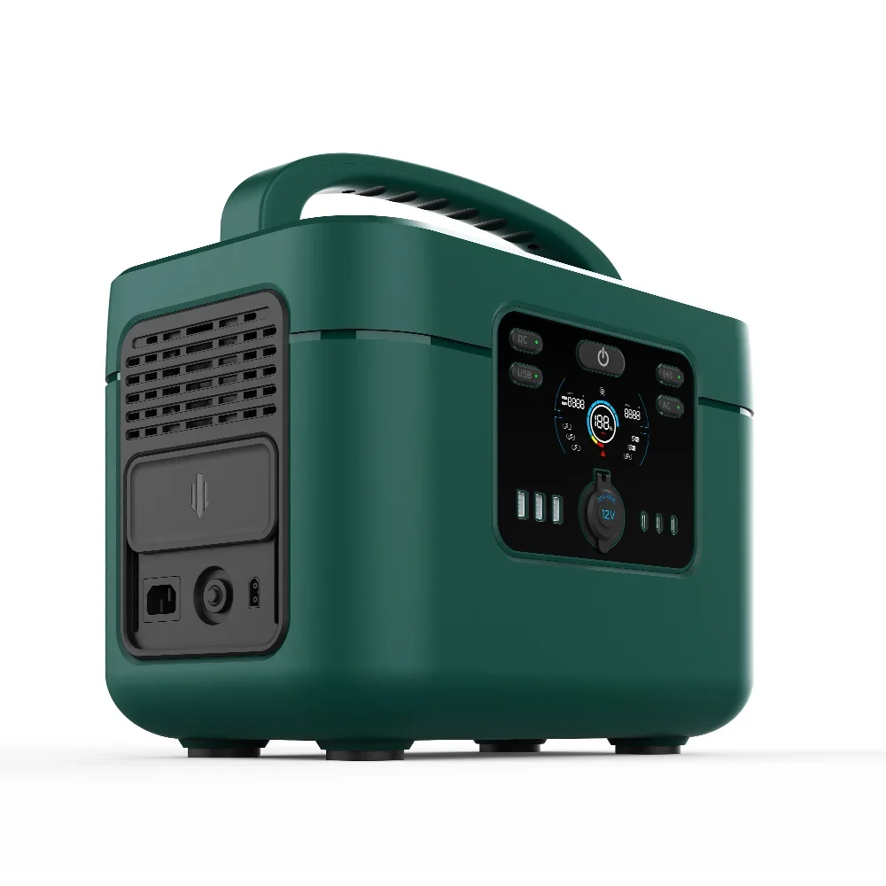 Hot Sale 1000w Lithium battery Storage Home Outdoor Portable Power Bank & Power Station with Screen