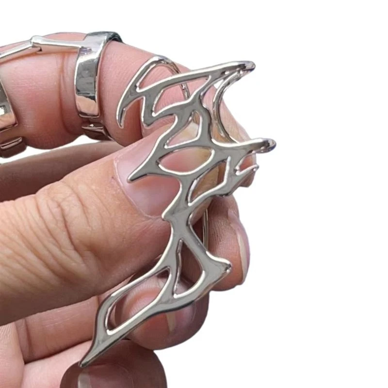 Hollow Flame Ear Wrap Earring Cool Sweet Metal Flame Ear Cuff Earring