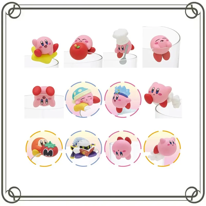 

Kirby EX CASHAPON Cup Edge Tea Friends Kawaii Anime Figures Ornament Action Figure Model Toys